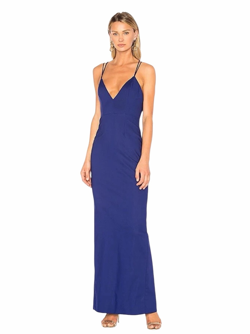 NBD x REVOLVE Brax Dress Gown in Cobalt | Size Small